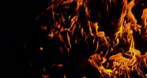 Feuerwand brennende Zeitlupe