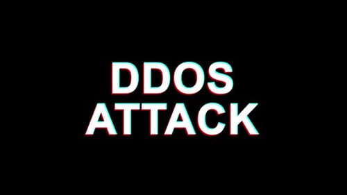 Ddos Attack Glitch Effect Text Digital TV Distortion