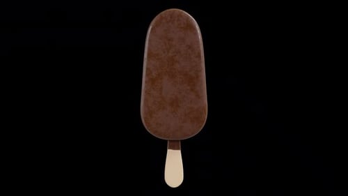 Cambio de barra de helado de chocolate