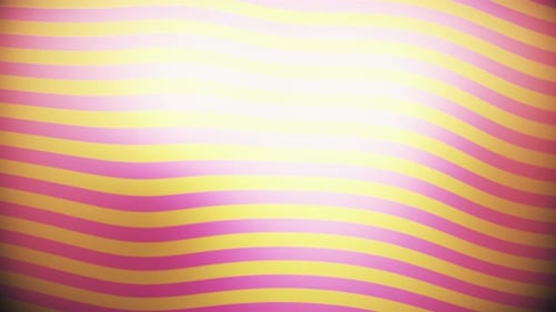Fluid Pink and Yellow Wavy Stripes Background Loop