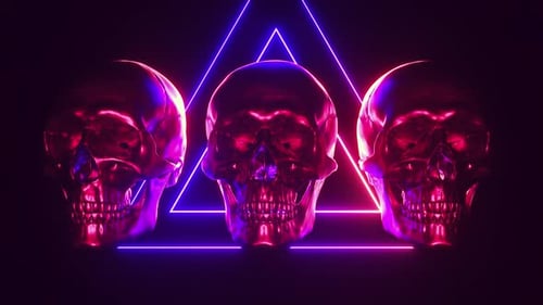 Futuristic Brass Skulls