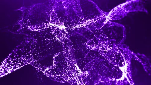 Abstract Purple Particles 4K