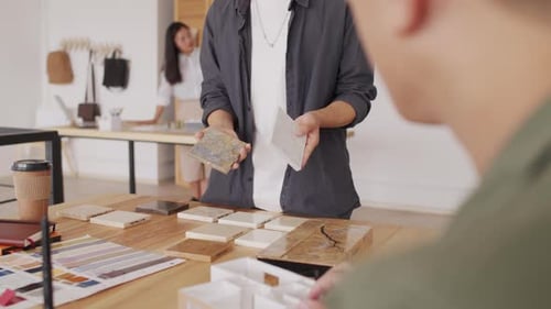 Asian Designers Choosing Ceramic Samples