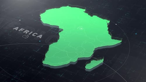 Digital Tech Africa Map