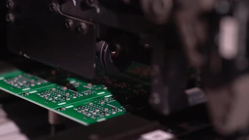 Smt Machine Working On Circuit Boards