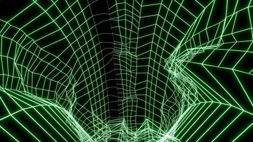 Moving Tunnel with Matrix Grid