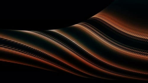 Elegant Abstract Fluid Waves with Glowing Lines
