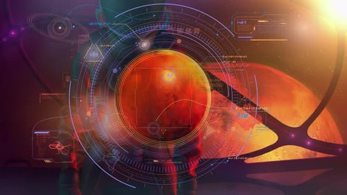 Astronaut Analyzes Data From Mars 4K