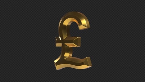 Pound Sterling Rotating Sign