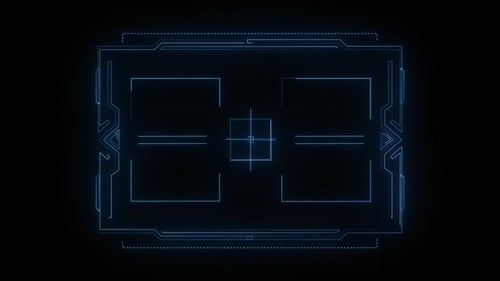 Línea Plexus de tecnología digital Hud Frame, canal alfa