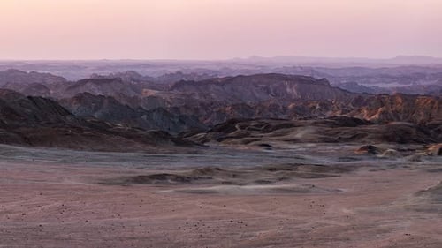 Panorama on colorful sand dunes and scenic landscape in the Namib desert, Namibia, Africa