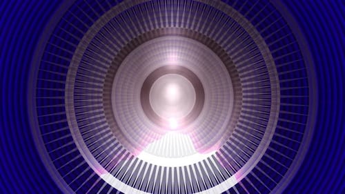 White Blue Color Circle Background