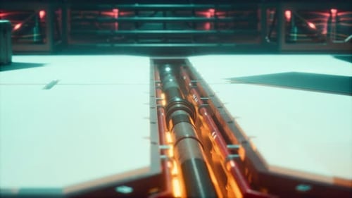 Scifi-Metallkanäle in Raumfahrzeugen