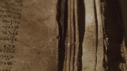 Close Up of an old, Antique Book