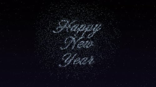 Fireworks Happy New Year Background V3