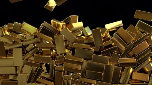 Gold Bars Screen Overlay