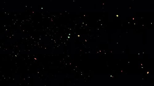 Seamless Looping Colorful Confetti Particles Overlay