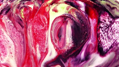 Liquide d'encre de peinture colorée abstraite explose