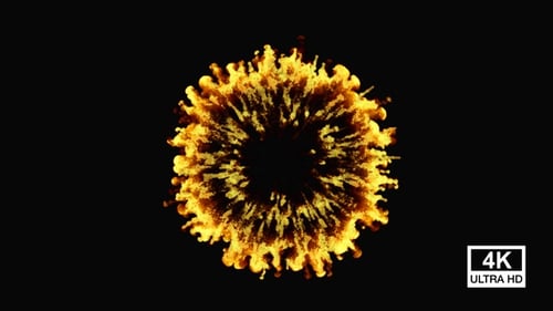 Abstract Circular Energy Burst Smoke Ring Reveal