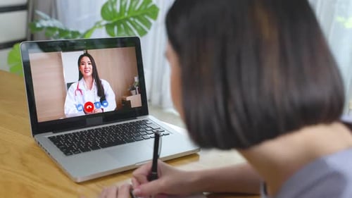 Woman Telemedicine Appointment at Home