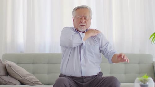 Senior Man Experiencing Shoulder Pain