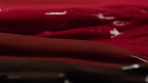 Abstract Colorful Paint Texture Close Up