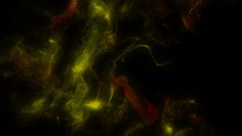 Fondo de movimiento de partículas de flujo 4k loopable