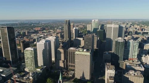 Aerial of Downtown Montreal