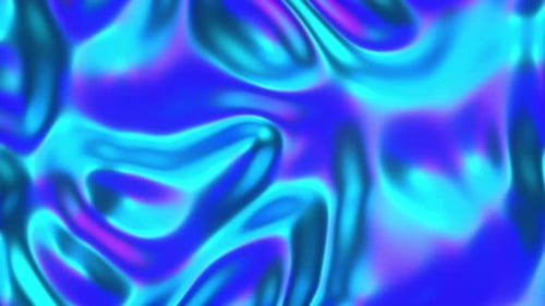 Multicolored waves of fluorescent pigment swirling and dissolving while forming bright abstract