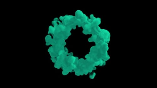 Expanding Smoke Ring Burst Transition in Teal
