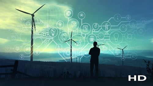 Electricity And Infographics Of The Future Ecology