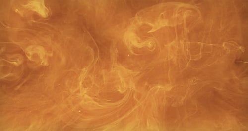 Farbe Smoke Cloud Ink Wasser Textur Orange Vapor
