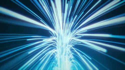 Hyperspace bleu Jump from Bottom