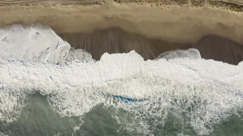 Waves Crashing on the Beach