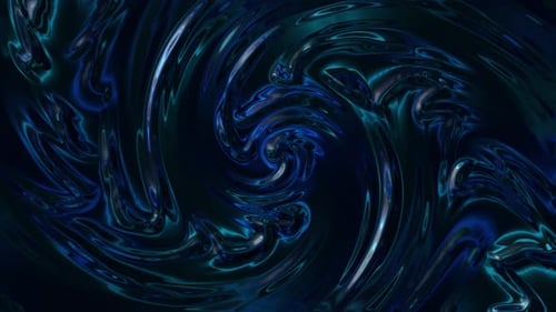 Dark Blue Liquid Swirl Abstract Background Animation