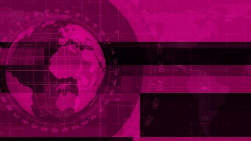 Futuristic Digital Earth Data Glitch Background