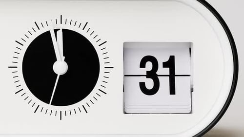 Cinco minutos a doze, flip clock Time Lapse