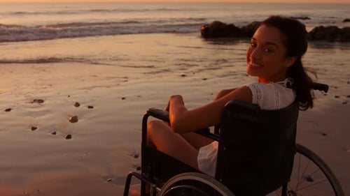 Young woman by the sea