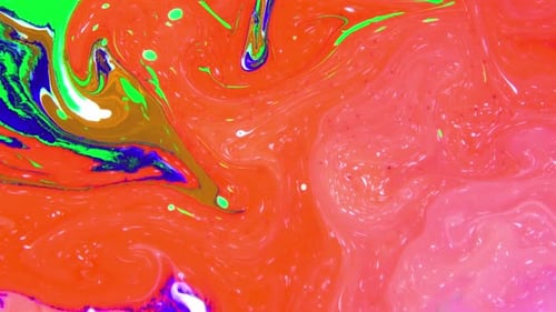 Psychedelic Colour Paint Spreading Swirling 93