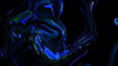 Abstract Background Oily Glossy Material Twisted Liquid Animation