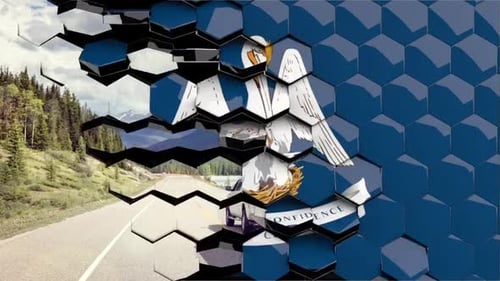 Hexagon Grid Geometric Reveal Transition