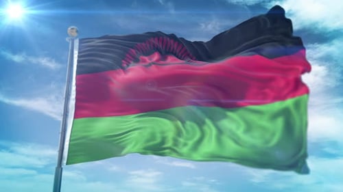 4K 3D Malawi Flag