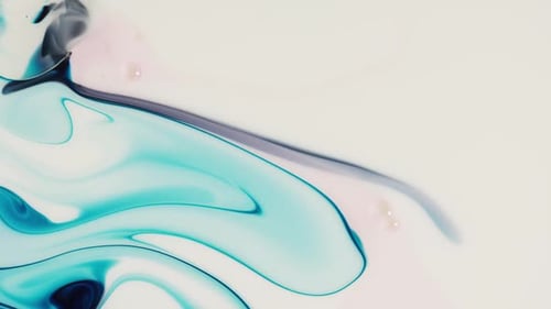 Swirling Abstract Liquid Paint Macro