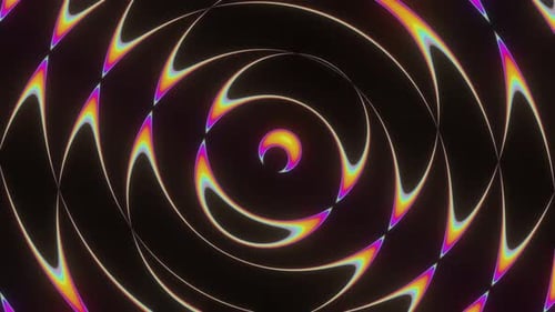 Abstract Rainbow Swirl Loop Background Animation