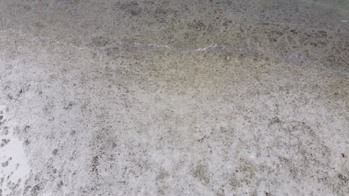Ocean Coral Reef and Beach Shallow at Low Tide Zanzibar Matemwe Top Aerial