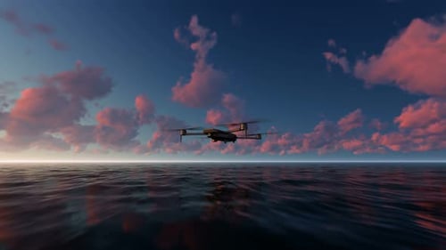 Flying Drohne Hintergrund