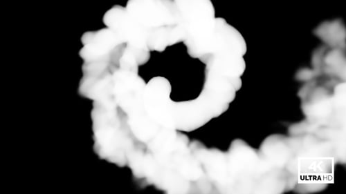 Swirling White Smoke