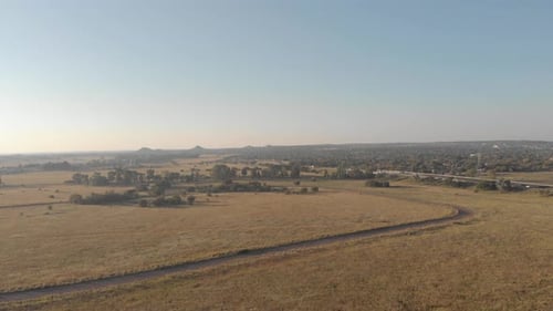 Aerial view of an Old Abandoned race Track where Formula 3 used to be raced