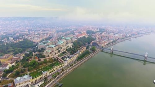 Imagens aéreas de Budapeste, Hungria.