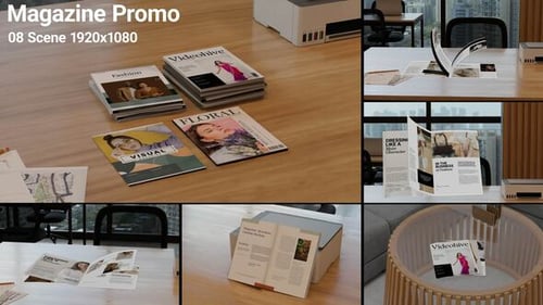Animated 3D Magazine Brochure Page Turn Opener